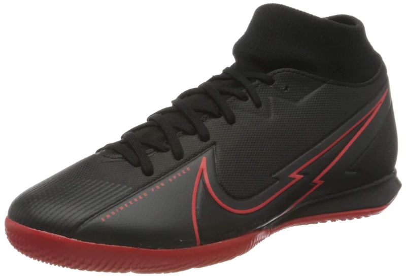 Nike Superfly 7 Academy IC Futsal Shoe Black/Black-DK Smoke Grey 7.5