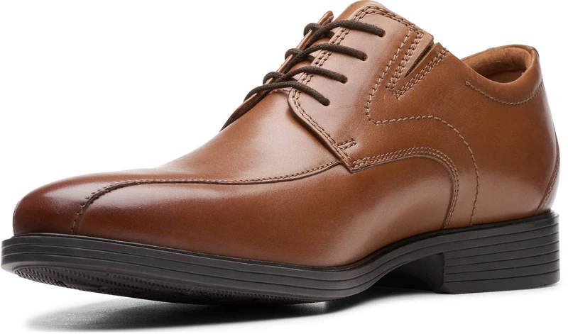 Clarks Men's Whiddon Pace Oxford, Dark Tan Leather, 10 UK - Image 1