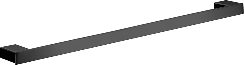 EMCO LOFT Single Arm Towel Rail Fixed 310mm Chrome Black