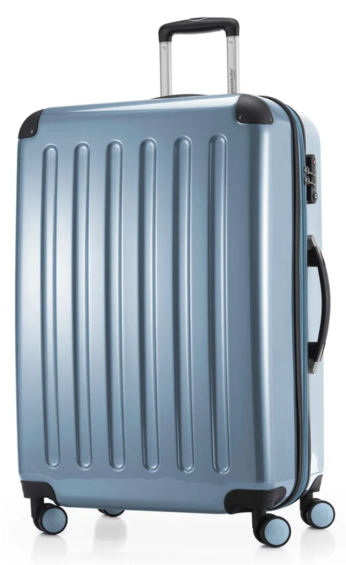 Hauptstadtkoffer - Alex - Hardshell Suitcase, Large Luggage, 4 Double Wheels, TSA, 75 cm, 119 liters, Pool Blue