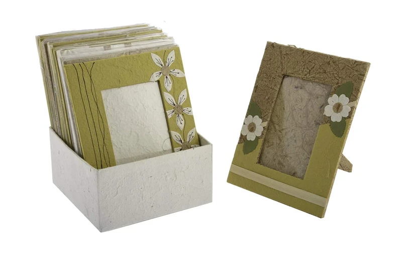 Comarco Sa Display 12 photo frame paper mulberry natural 17x22cm