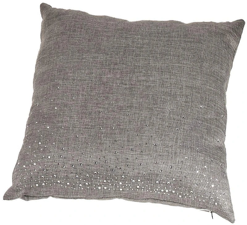Comarco Sa Grey cushion with sequins 45x45 cm
