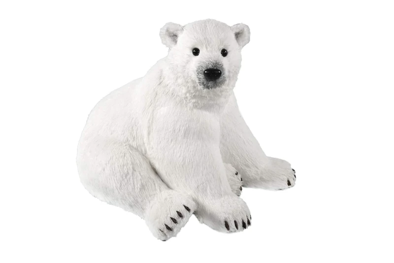 Comarco Sa Bear synthetic fur white 53x43x40 cm