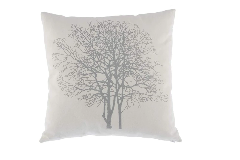 Comarco Sa Cushion canvas white tree dec.45x45 cm