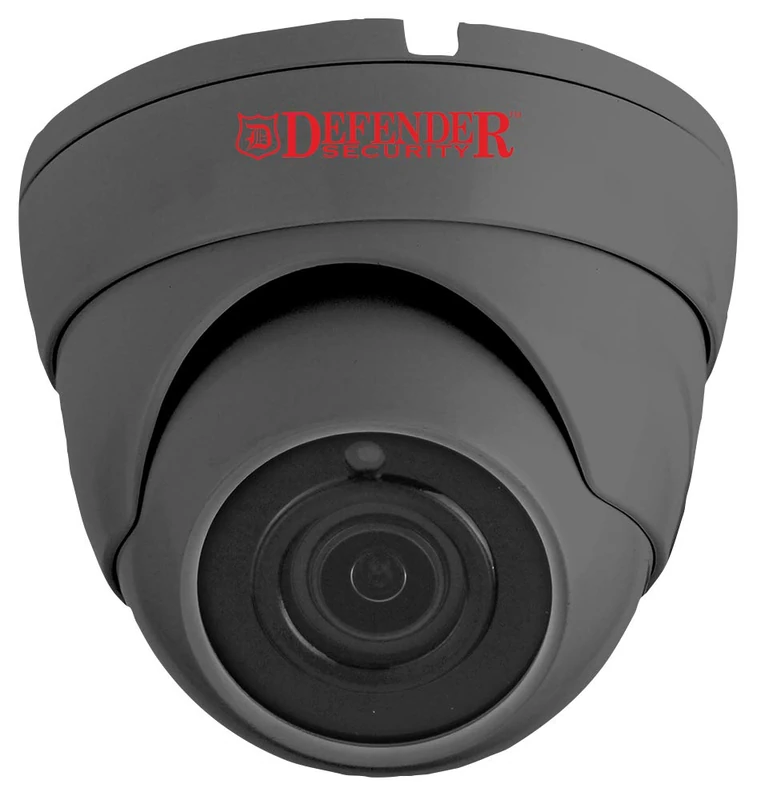 Defender Security DFR14 1080p HD 2 MP 4 in 1 Hybrid Indoor/Outdoor Dome Security Camera, Grey, IP66 - Image 1