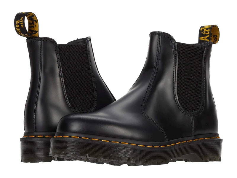 Dr. Martens Unisex Chelsea Boot Combat, Black Smooth, 5 UK
