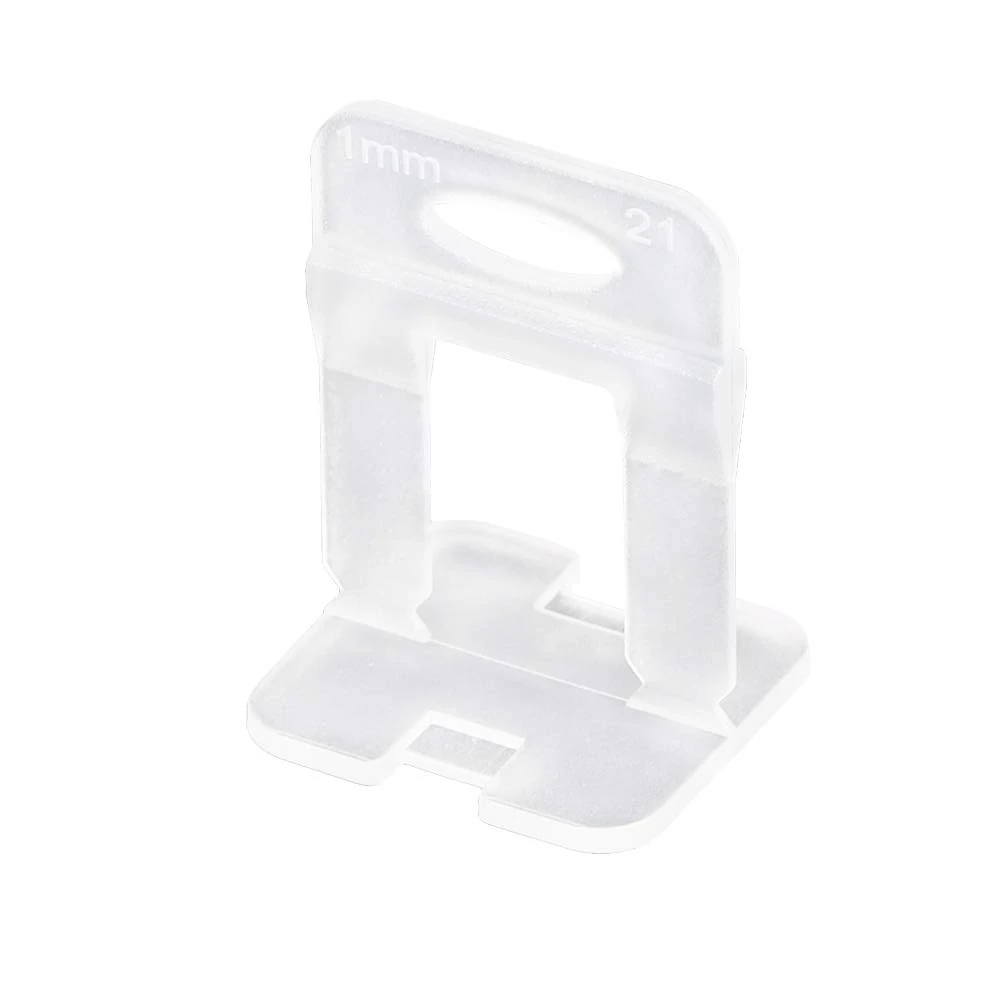 OGORI Tile Leveling Clips 1mm- Tile Spacers Only, Pack of 200 (1mm Clips)