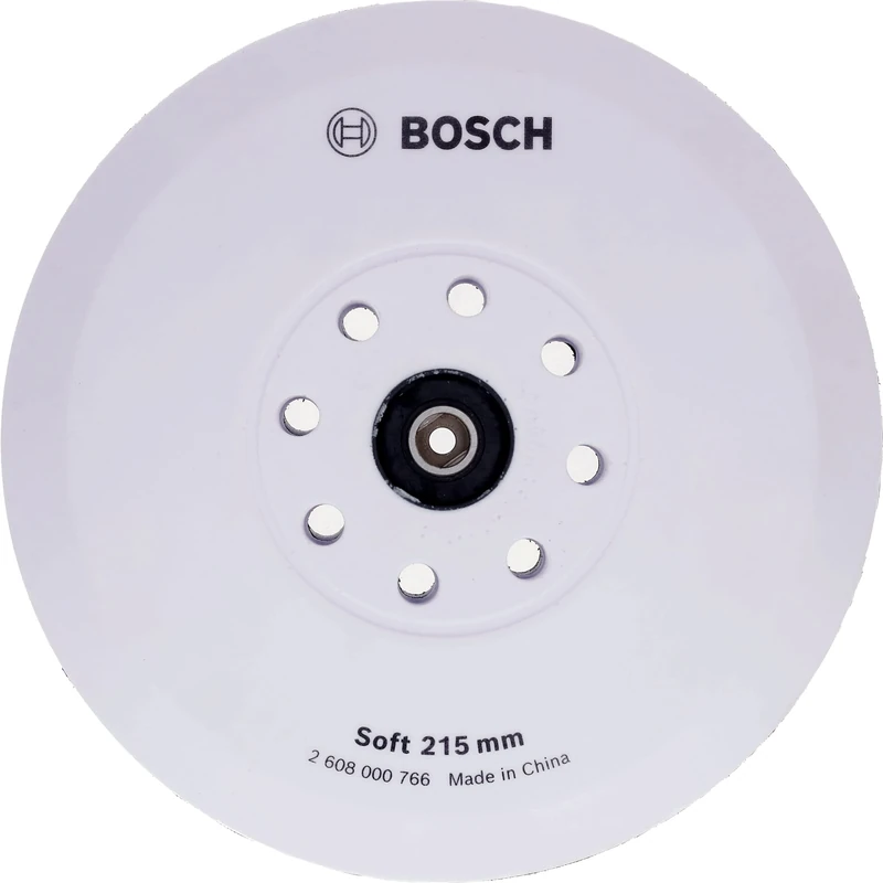 Bosch Professional 1x 8-Hole Backing Pad Set Ø 215 mm (for Bosch Professional GTR 550, Accessory Drywall Sander) - Image 1