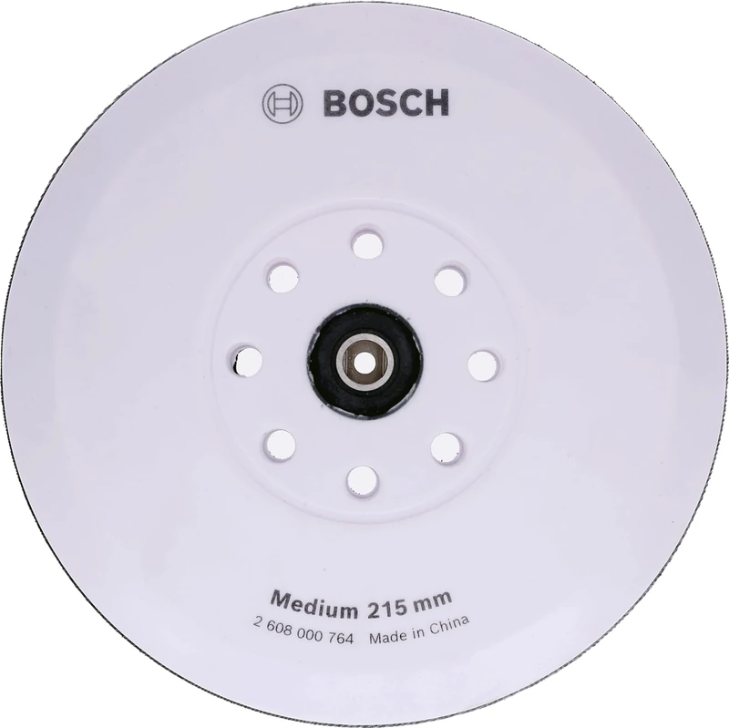Bosch Professional 1x 8-Hole Backing Pad Medium Ø 215 mm (for Bosch Professional GTR 550, Accessory Drywall Sander)