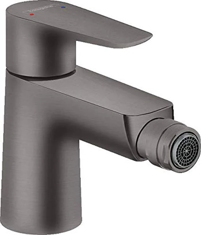 hansgrohe Talis E 71720340 Single Lever Bidet Mixer Tap with Pop-Up Waste Brushed Black Chrome