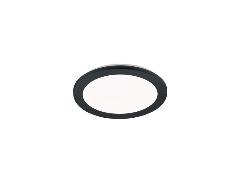 Reality Leuchten Camillus R62921532 LED Ceiling Light Matte Black Plastic Acrylic White Includes 15 Watt LED