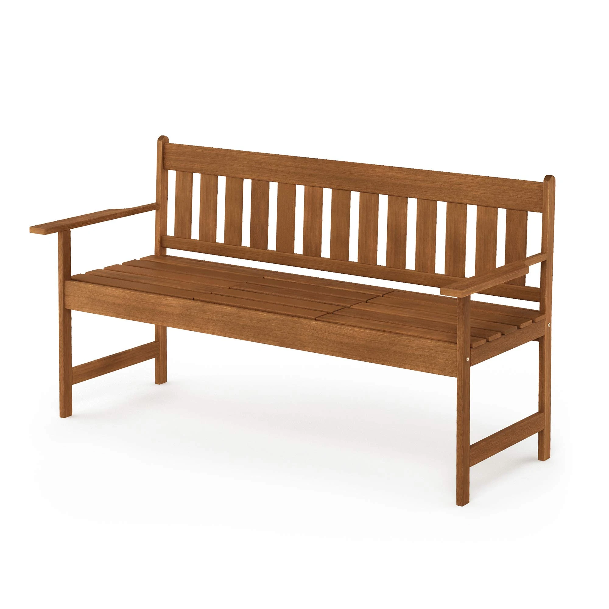 Furinno Outdoor Benches, Natural, 3 Seats