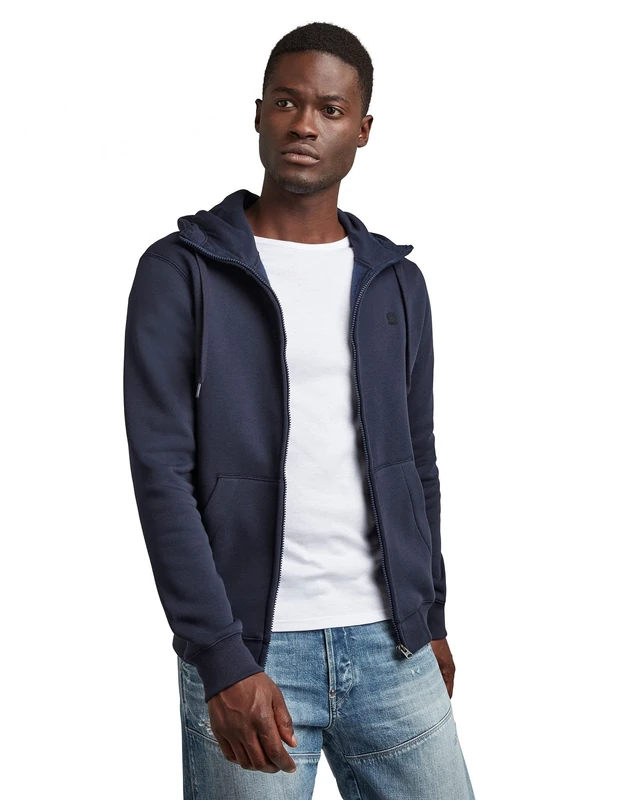 G-Star Men's Premium Core Zip Thru Hoodie, Blue (sartho blue D16122-C235-6067), XS