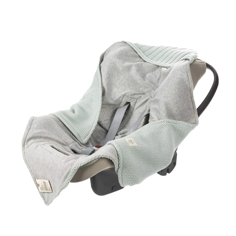 Lassig Knitted Car Seat Blanket - GOTS Organic Cotton - 6 Pack