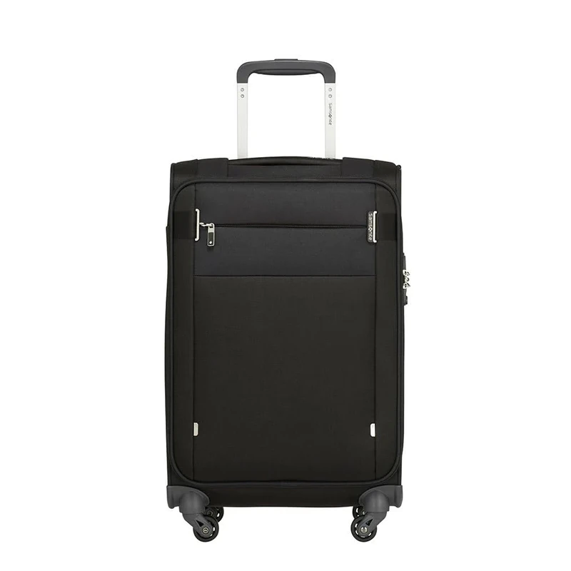 Samsonite Citybeat Spinner S (Length: 35 cm), Hand Luggage, 55 cm, 35 l, Black, Spinner S (55 cm - 35 L), Hand Luggage