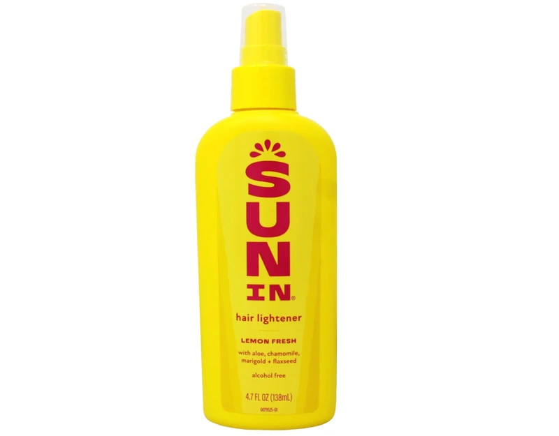 Sun In Hair Lightener Lemon - Enriched With The Natural Botanicals Aloe, Chamomile, Marigold and Flaxseed. Alcohol Free. Lemon Fresh Scent. 138 Millilitres - Image 1
