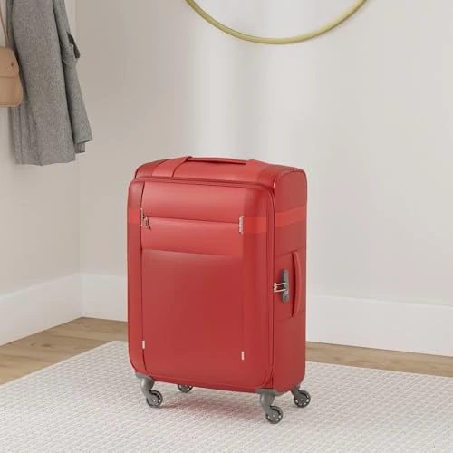 Samsonite Citybeat - Spinner M, Expandable Suitcase, 66 cm, 67/73 L, Red (Red), Red, Spinner M (66 cm - 67/73 L), Suitcases & trolleys