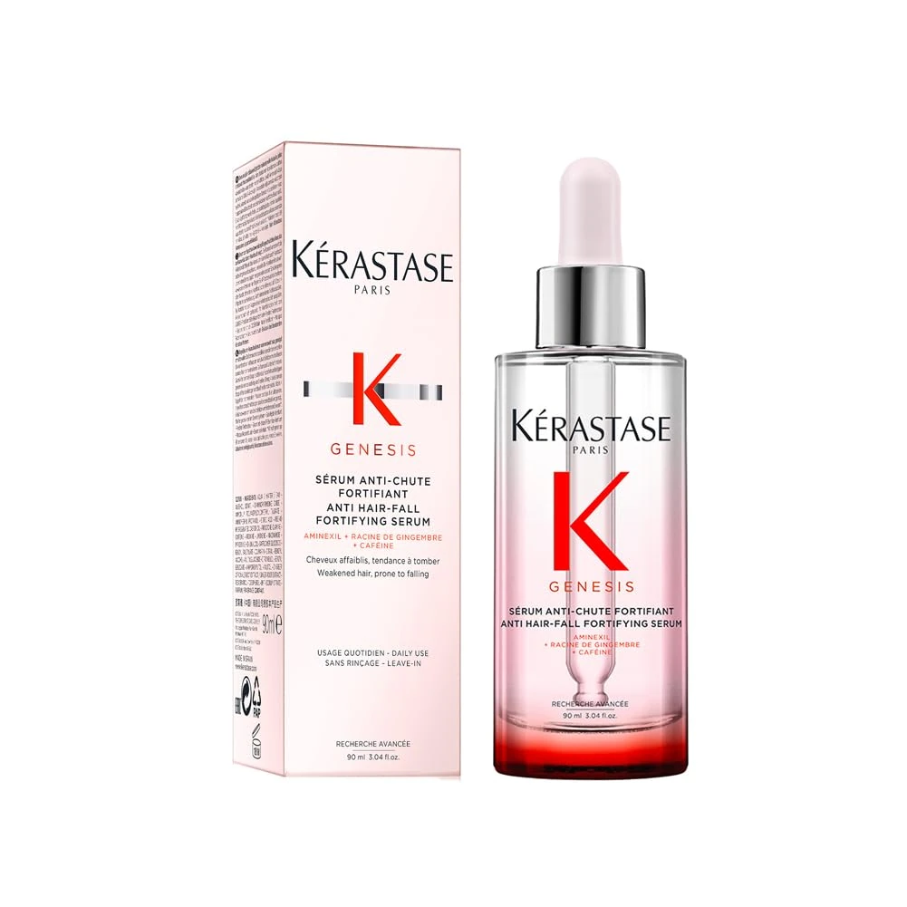 Kérastase Genesis Hair Serum, Nourishing & Fortifying Leave-In Conditioner, For Weakened Hair Prone to Hair Loss, With Ginger Root & Edelweiss Flower, Sérum Anti-Chute Fortifiant, 90 ml