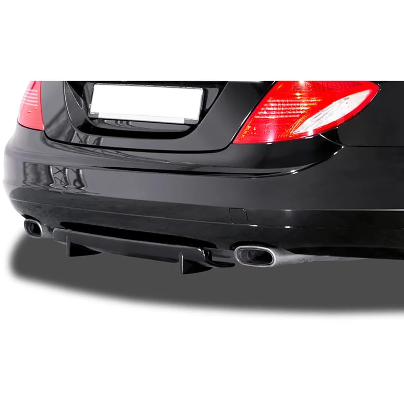 RDX Racedesign Rear bumper skirt 'Diffusor U-Diff' compatible with Mercedes S-Class Coupe C216 2006-2013 (PU)