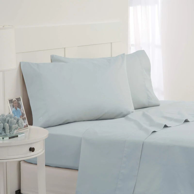 Southern Tide 1S36738 Cotton Twill Full Size Sheet Set, Blue - Image 1