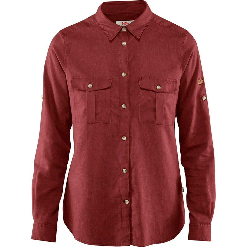 FJALLRAVEN F89843-342 Övik Travel Shirt LS W Raspberry Red M