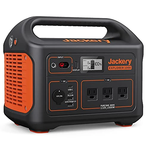 Jackery Explorer 2000 v2 Portable Power Station, Lighter & Smaller 2kWh LiFePO4 Solar Generator, 2200W/2042Wh for Road Trips/RVing/Outdoor Camping/Daily Energy Storage/Emergency Backup