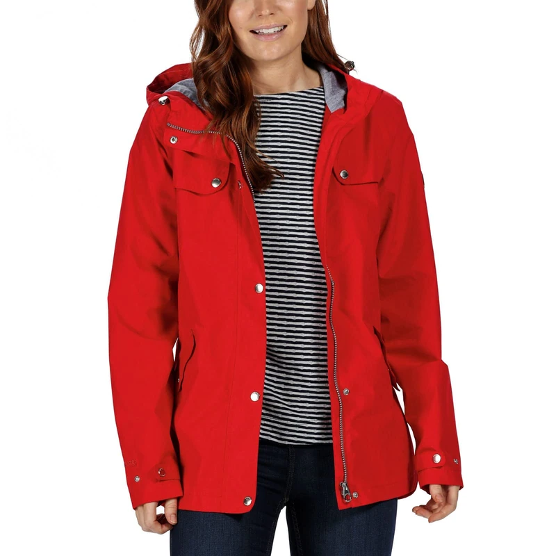 Regatta Womens Bertille Lightweight Waterproof Jacket - Red - 8 UK