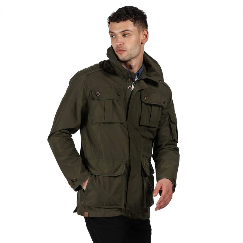 Regatta Men's Elmore Jacket, dark khaki, 3XL