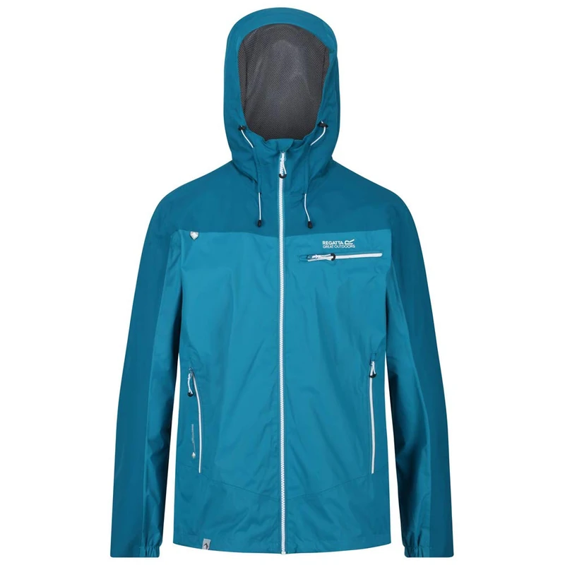 Regatta Highton Stretch' Waterproof Breathable Jacket with Stretch Panels Taped Stitching Hood Outdoors Summer Jacket for Men (Pack of 1)