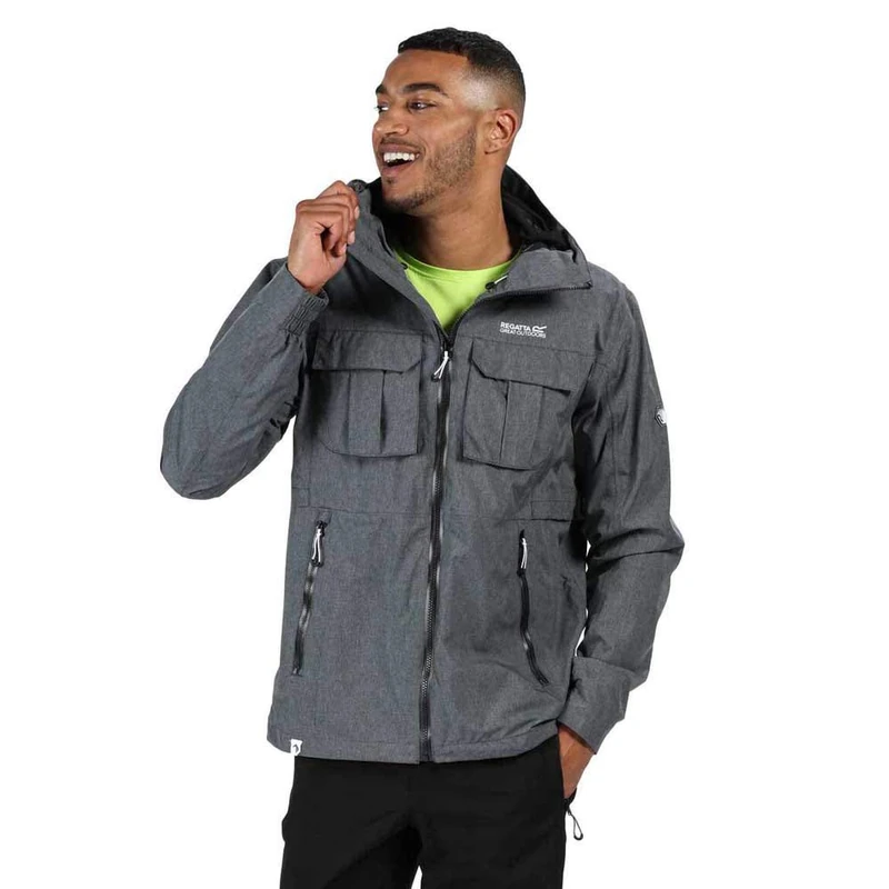 Regatta Centric – Waterproof and Breathable Jacket, with Hood, Taped Seams and Hidden Back Slit Jackets Waterproof Shell Men