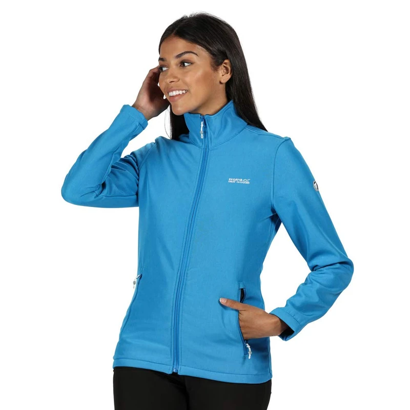Regatta Women's Connie Iv Softshell Jacket Windproof and Water Repellent with Warm Lined Stretch Fabric and Full Zip Opening Soft Shell