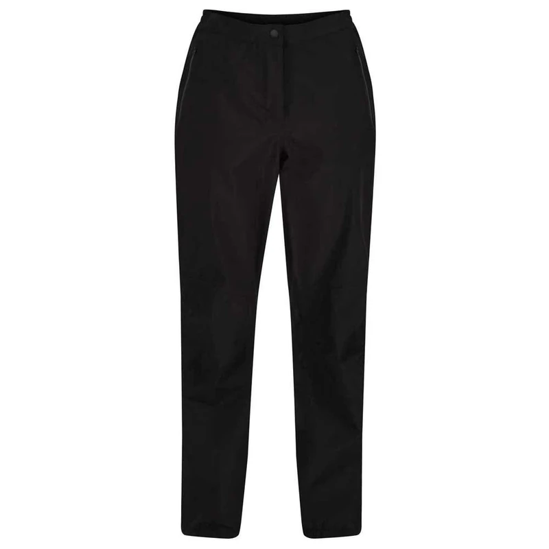 Regatta Womens Highton Stretch Waterproof Overtrousers Lightweight Breathable Rain Protection Black