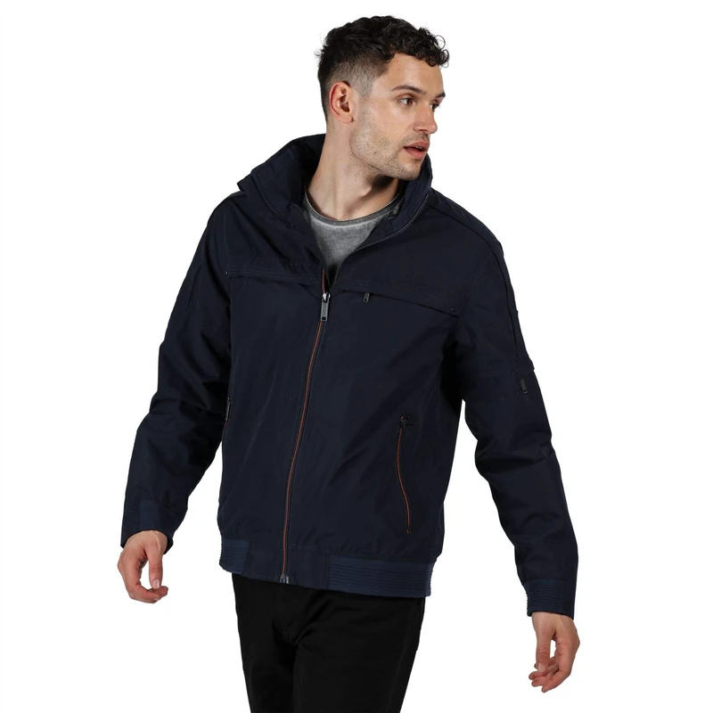 Regatta Montel Men's Waterproof and Breathable Jacket with Hidden Hood and Lining - Image 1