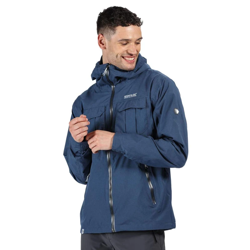 Regatta Centric – Waterproof and Breathable Jacket, with Hood, Taped Seams and Hidden Back Slit Jackets Waterproof Shell Men - Image 1