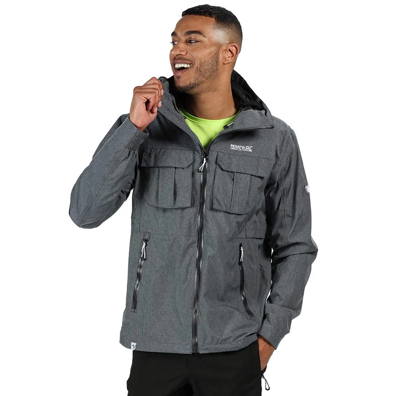 Regatta Centric – Waterproof and Breathable Jacket, with Hood, Taped Seams and Hidden Back Slit Jackets Waterproof Shell Men