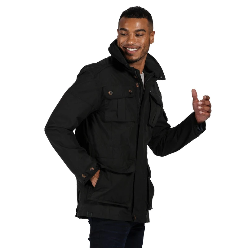 Regatta Men's Elmore Jacket, black, XL