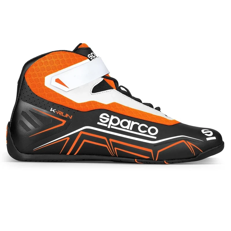 Sparco K-Run Shoes Size 48 Black/Fluo Or
