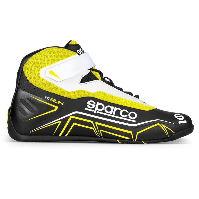 Sparco K-Run Shoes Size 47 Black/Fluo Ye