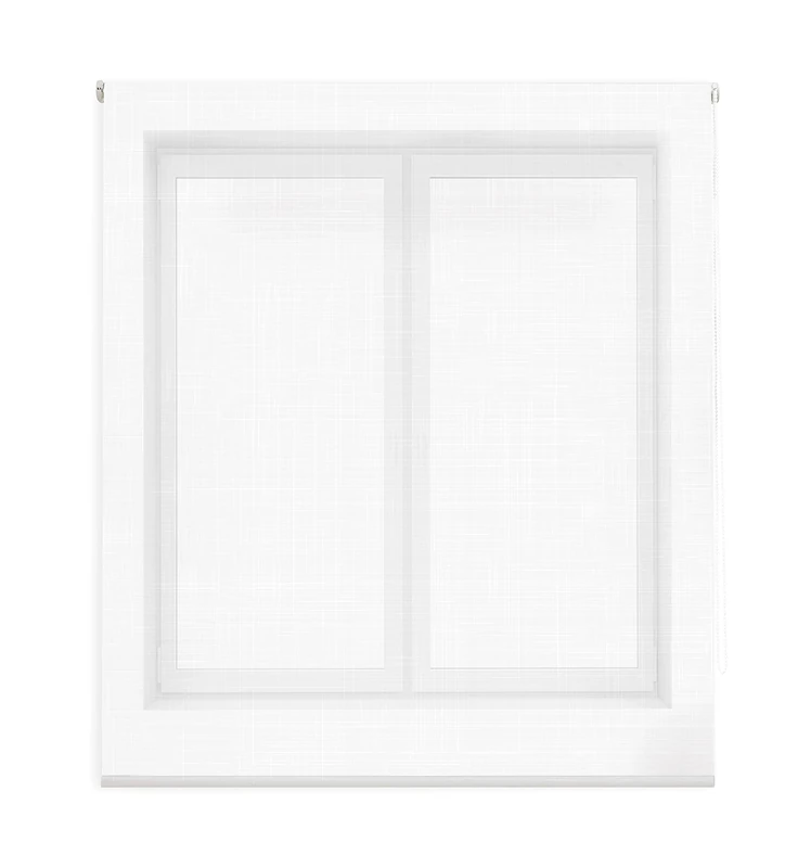 Blindecor Visillo Roller Blind, White, 80 x 180 cm