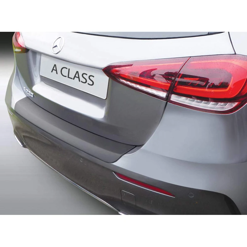RGM ABS Rear bumper protector compatible with Mercedes A-Class W177 AMG-Line 2018- Black