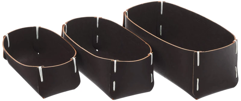 Vacavaliente Square, Recycled Leather, Grey