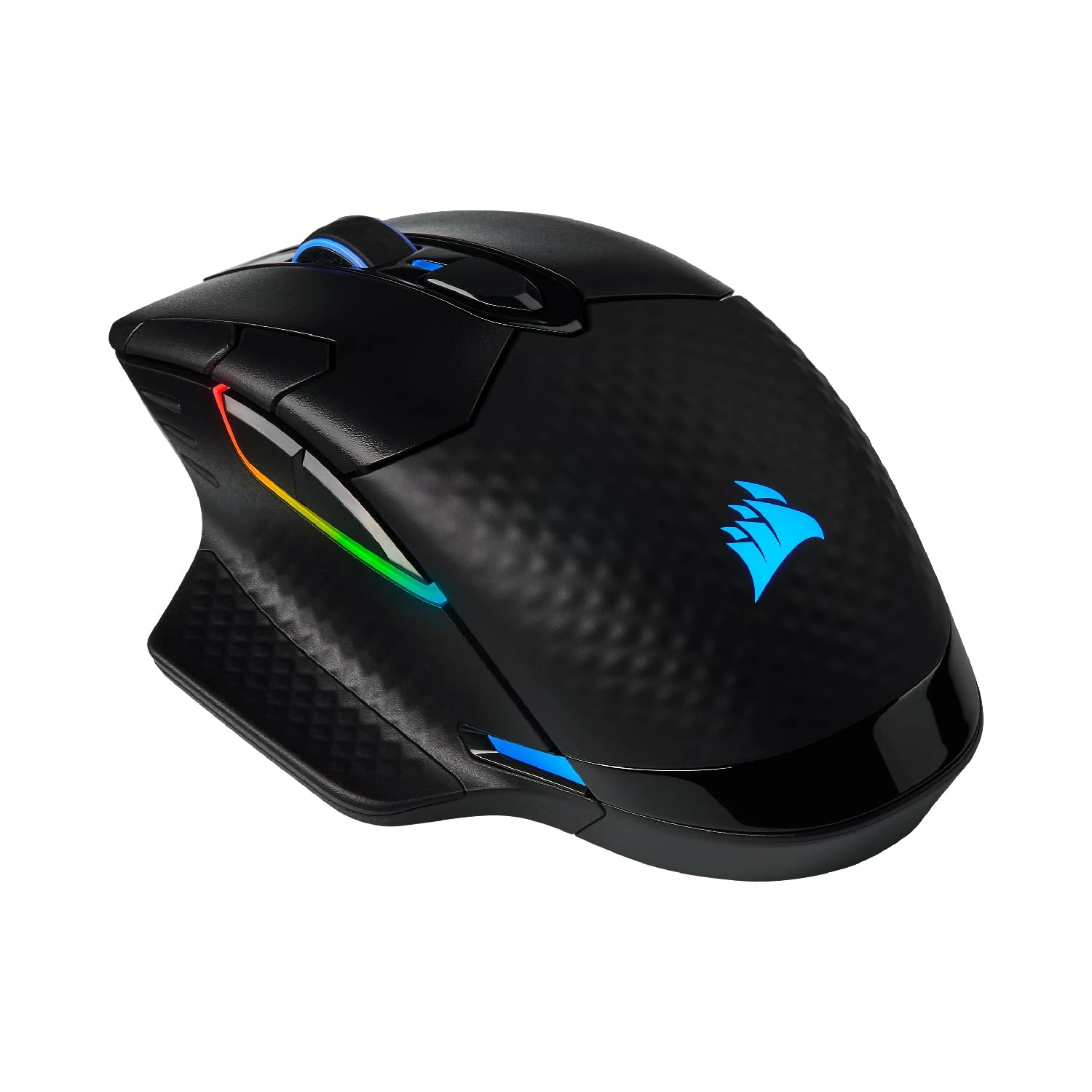 Corsair Dark Core RGB PRO, Wireless/Wired Gaming Mouse (Optical Sensor, Fast Response Time, 8 Programmable Side Buttons, Dynamic Multi-Colour Backlighting) Black, 18,000 DPI