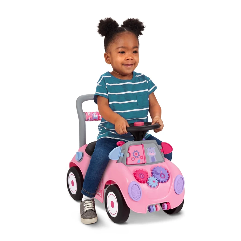 Radio Flyer Creativity Car, Sit to Stand Toddler Ride On Toy, Ages 1-3, Pink Kids Ride On Toy
