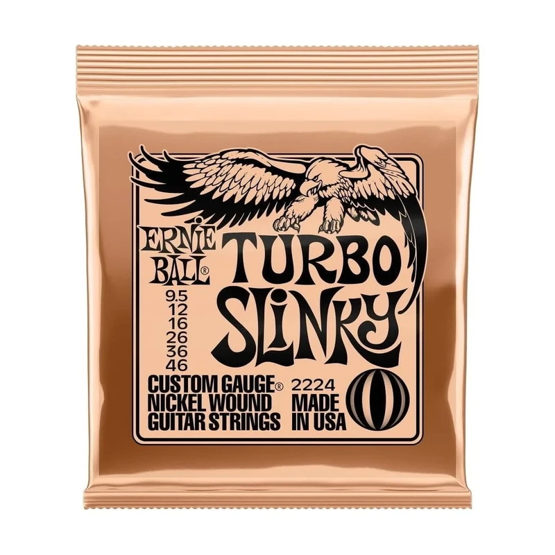 Ernie Ball Turbo Slinky Nickelwound Guitar Strings 9.5-46