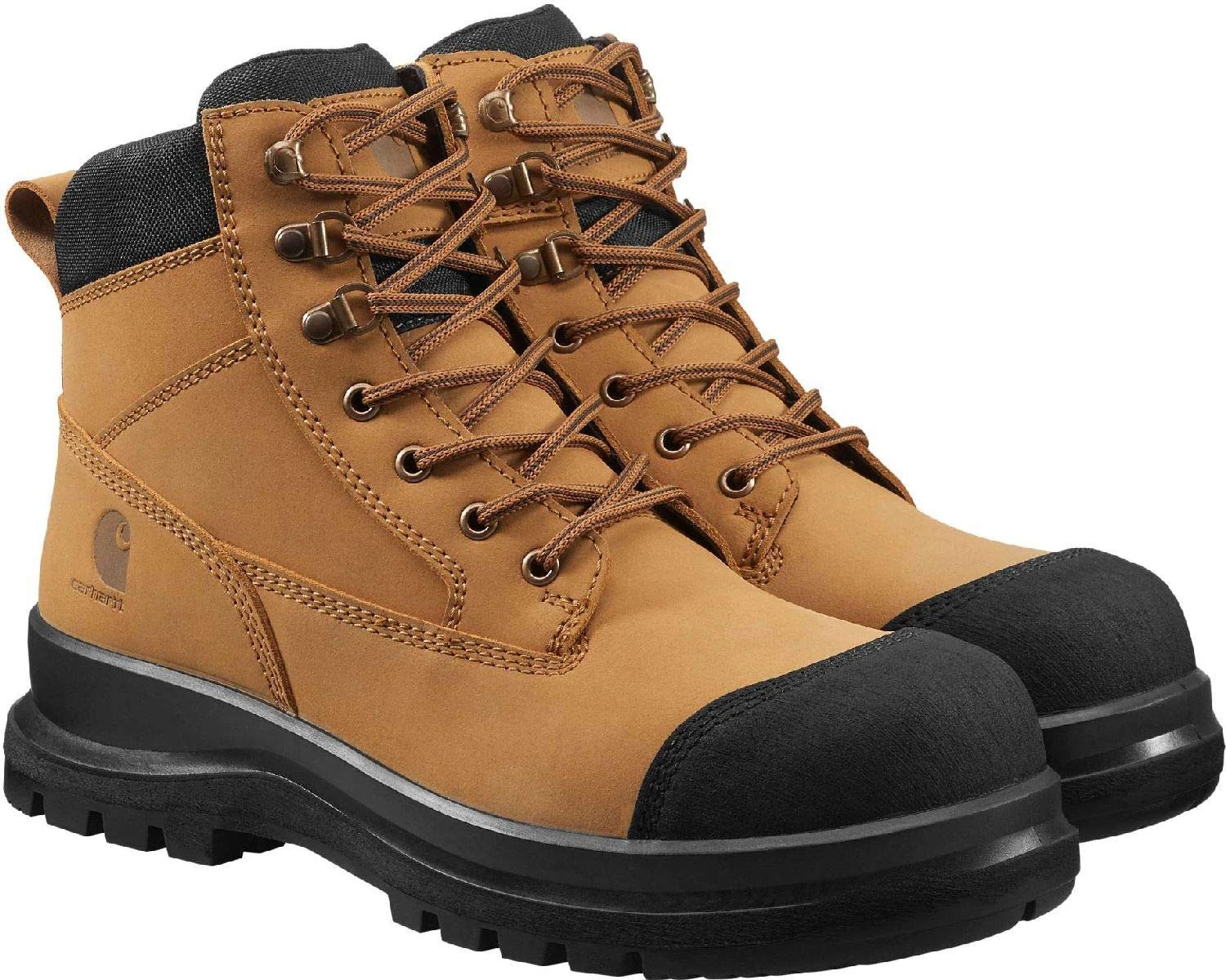 Carhartt Men's Detroit Rugged Flex® S3 6 Inch Zip Safety Boot, Wheat, 36