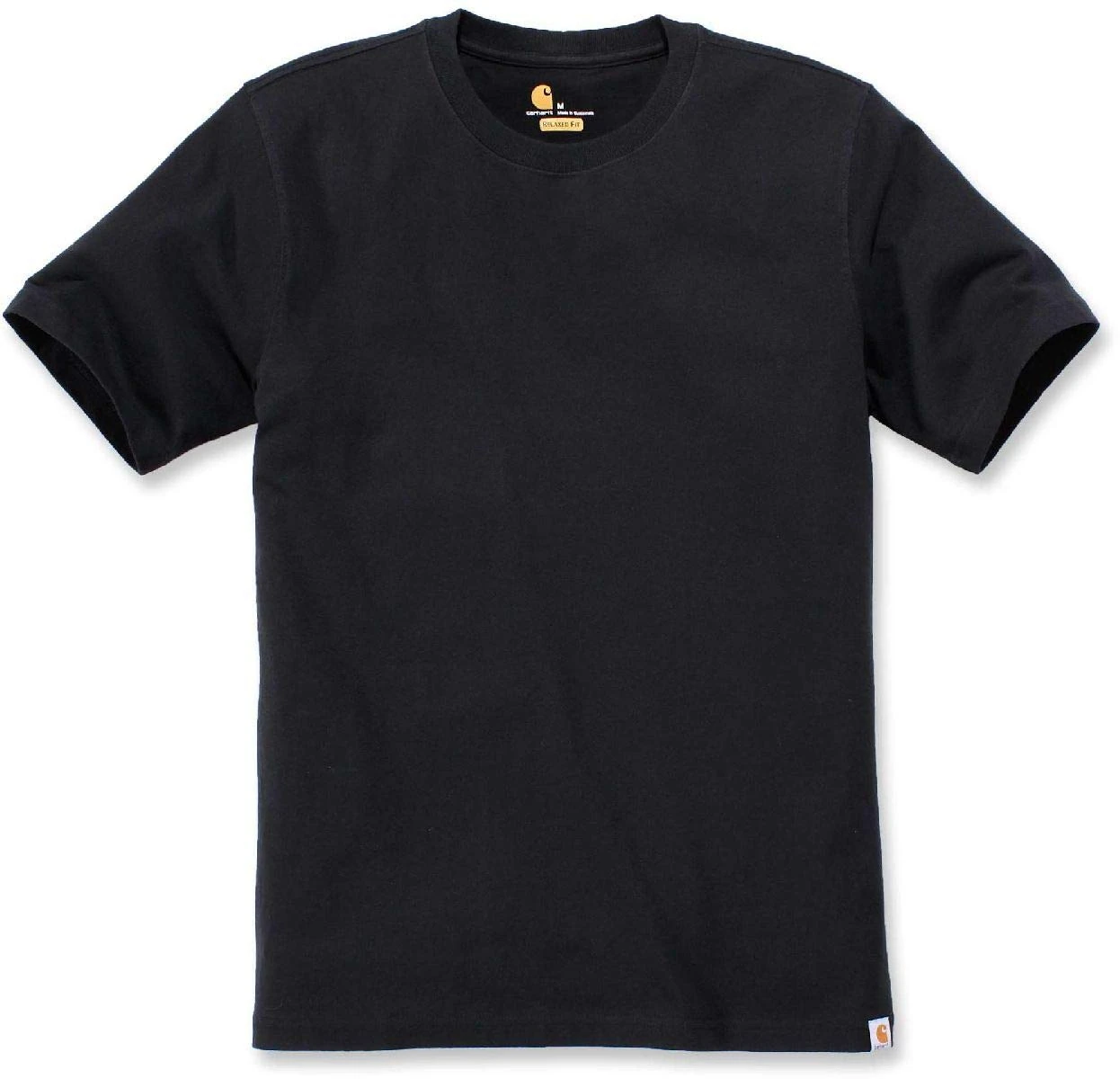 Carhartt Men's Relaxed Fit Heavyweight Short-Sleeve T-Shirt, Black, L