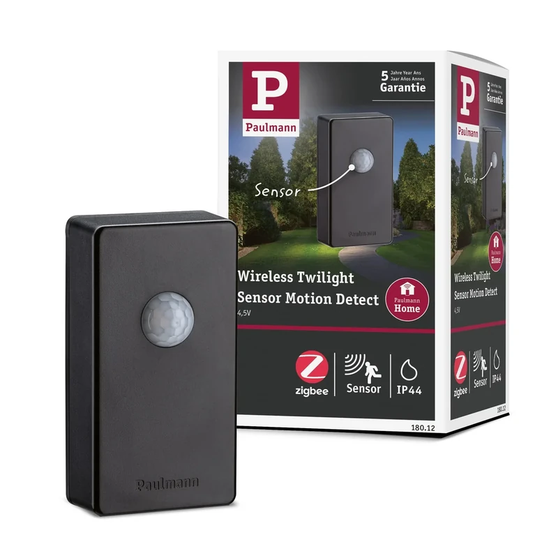 Paulmann 18012 Plug & Shine SmartHome Zigbee Radio Control Dusk Sensor/Motion Sensor Outdoor Lighting Anthracite Sensor Control