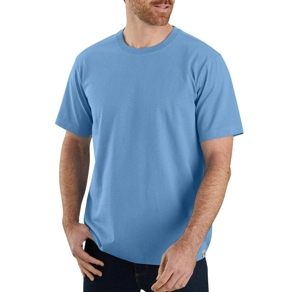 Carhartt .104264.FHB.S003 Workwear Solid Men T-Shirt, French Blue, XS Size