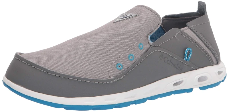 Columbia Men's Bahama Vent PFG Boat Shoe, Ti Titanium/Pool, 9.5 UK