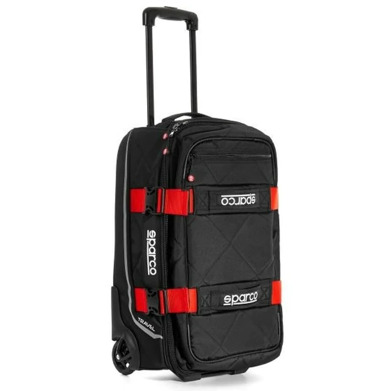 Sparco Black/Red Travel Bag - Synthetic Material